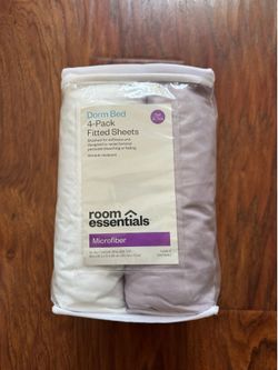 New Dorm Fitted Sheets 4-pk