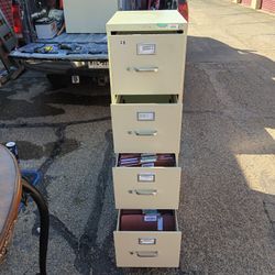 Hon Commercial 4 Drawer Metal File Cabinet