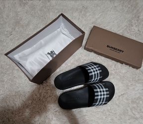 Designer burberry slides
