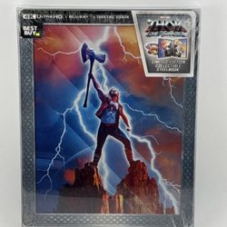Thor: Love And Thunder (4K Ultra HD+Blu ray+Digital) Best Buy Steelbook New
