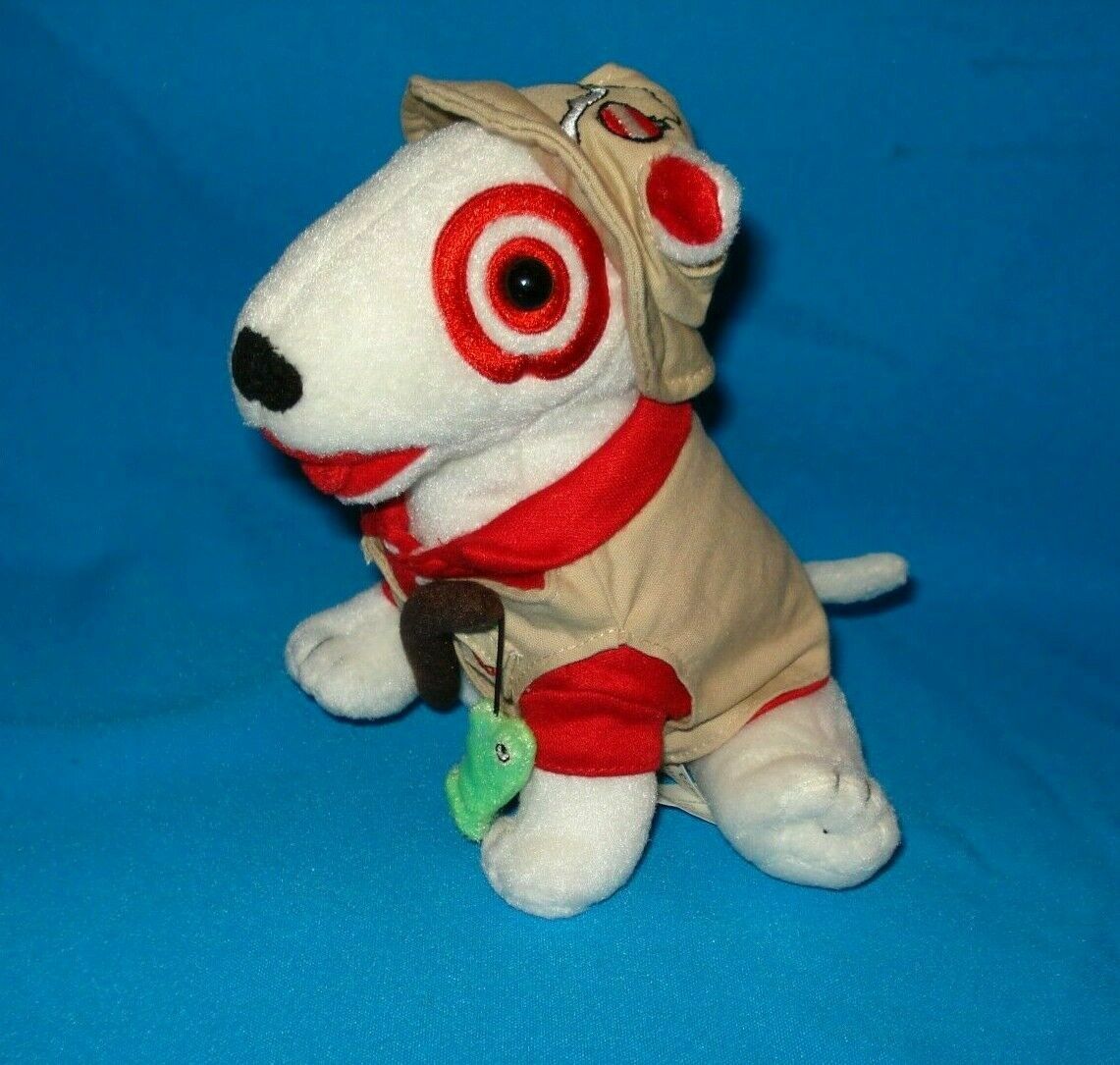 Target Dog Bullseye Fishing plush Dog