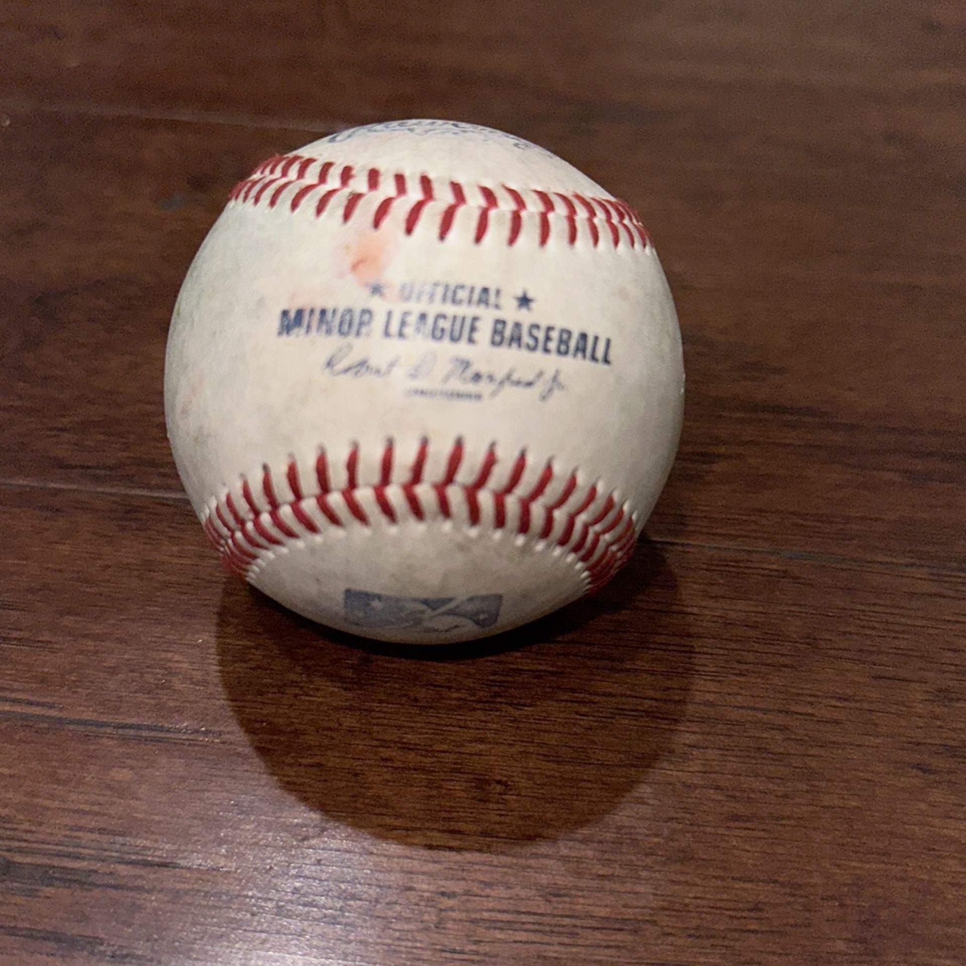 Milb Game Used Cannon Ballers Baseball Signed By Mascot And Rikuu Nishida Handed By Him