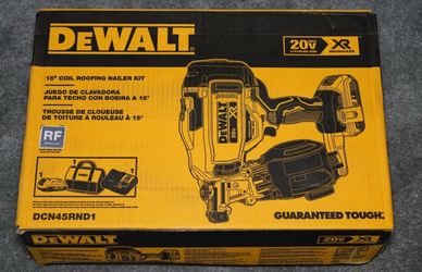 20V MAX Lithium-Ion 15-Degree Electric Cordless Roofing Nailer Kit