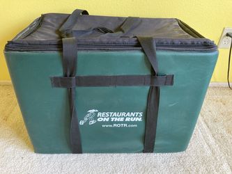 Big insulated food delivery transport case bag hot or cold