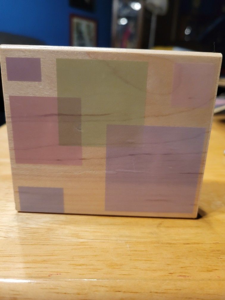 Rubber Stamp Overlapping Geometrics Hero Arts