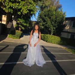 Dusty Blue Prom Dress