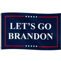 Lets Go Brandon Flag 3x5 Ft, Let's Go Bandon Flags for Outdoor Indoor 100% Polyester FJB Wall Flag Banners with 2 Brass Grommets

