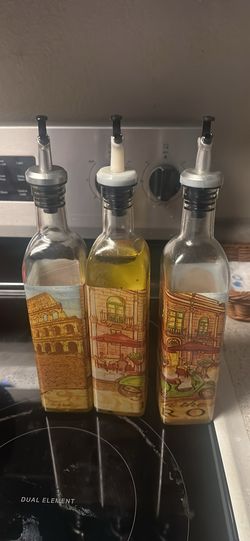 Glass oil dispenser