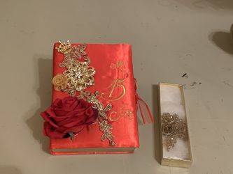 Biblia y Rosario / Bible and Rosary for Quinceañera