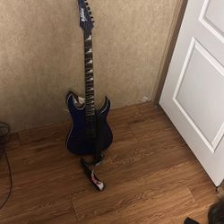 Gio Ibanez With Koi Fish Guitar Strap