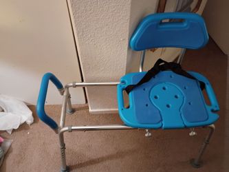 Bath Transfer Bench with Back and Armrest