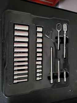 Snap On 1/4 Drive Ratchet And Socket Set New
