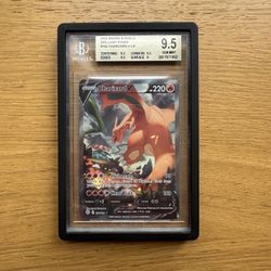 2022 Pokemon Brilliant Stars Charizard V Full Art #154 BGS 9.5 Gem Mint Amazing