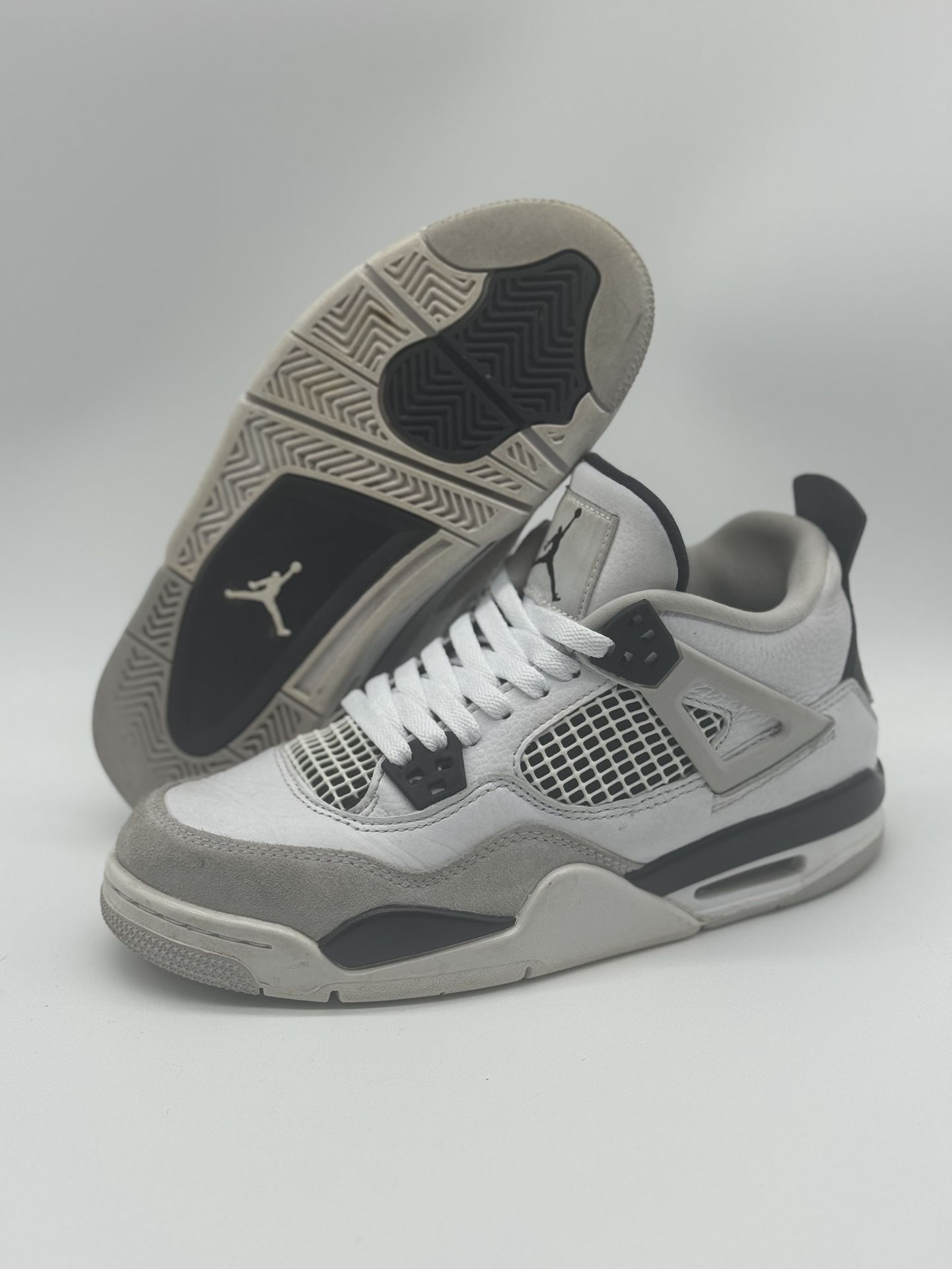 Nike Air Jordan 4 Retro GS Military Black 408452-111 Youth Size 5.5 (Men’s 5.5Y)