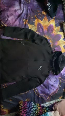 Jet Black Puma Zip up sweater