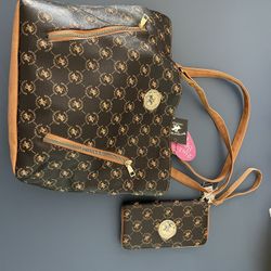 Beverly Hills Polo Club Purse and Wallet Set