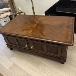 Solid Wood Coffee Table With Storage