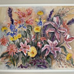 Framed Floral Paint 