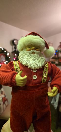 Christmas Jingle Bell Rock Santa Claus 🎅 Doesn't Work Makes A Buzzing Sound But Still Awesome to Display!