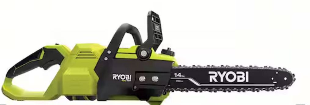 Ryobi 40V HP Brushless 14 in. Chainsaw Cordless + Bar Oil