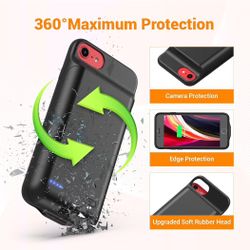 Battery Case for iPhone iPhone 6s/6/ (4.7-inch), Upgraded High Capacity 4700mAh Rechargeable Battery Pack Charger Case 