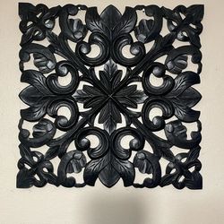 Handcarved Wood Decor $15