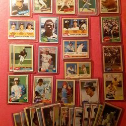 1980s Hall Of Famers Topps Baseball Cards