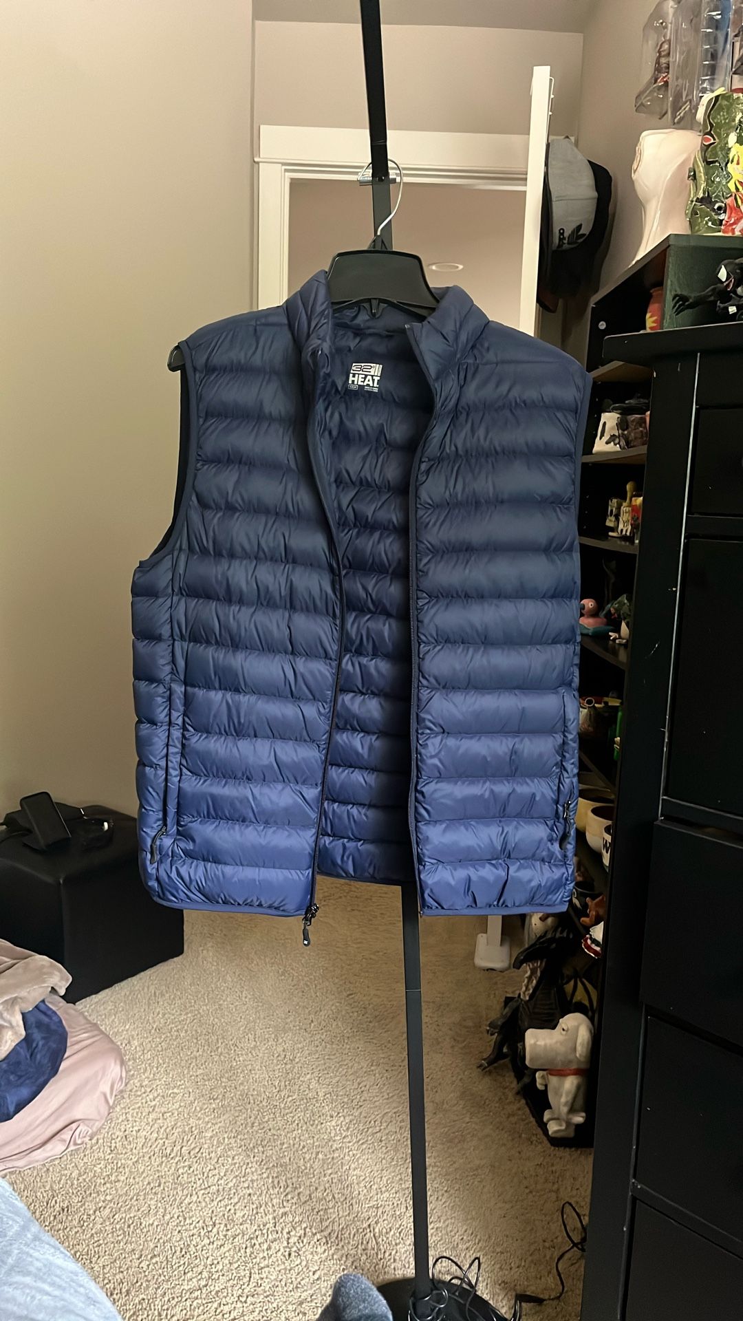 Blue Puffer Jacket / Vest