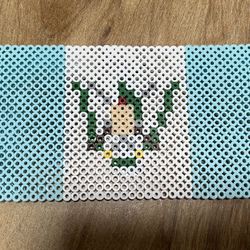 Perler Beads Guatemala Flag Magnet