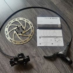 New Tektro Front Bike Frakes with Rotor, Mount, Bolts, Manual for Bicycle