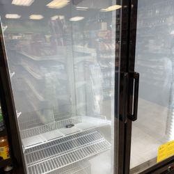 2 Door Glass Freezer 