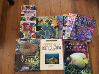 (10) TEN BOOKS TOTAL ON MARINE REEF & CORAL AQUARIUMS