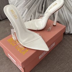 Clear White Heels 