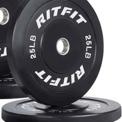 Set 2 RitFit 25 LBS Bumper Weight Plates
