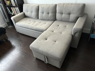 Sectional With Storage And Pull Out Bed