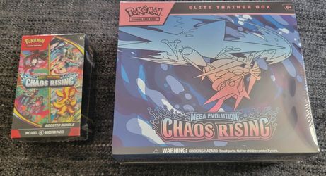 Chaos Rising Etb and Chaos booster bundle...  Will Trade Only for Presmatic ETB