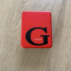 Guess Men's Trifold Wallet Genuine Leather Black