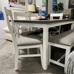 6 Piece Dining Table Set 