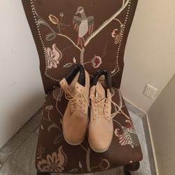 Beige Size 15 Timberland Work Boots