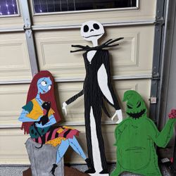 Nightmare Before Christmas Wood Decorations