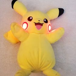 TOMY Pokémon Pikachu Electronic Talking And Light Up Cheeks 11" Plush