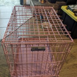 Pink Midwest Crate For Small Dog