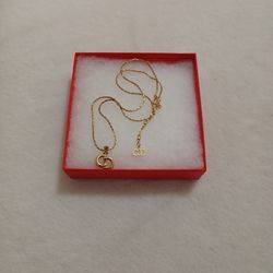 🔥Christin Dior🔥 Gold 🔥Chain 🔥and Pendent /COA 🔥