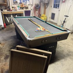 Frederick Willys 7’ Pool Table