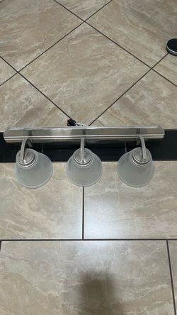 3-Light Brushed Nickel Vanity Bar Light