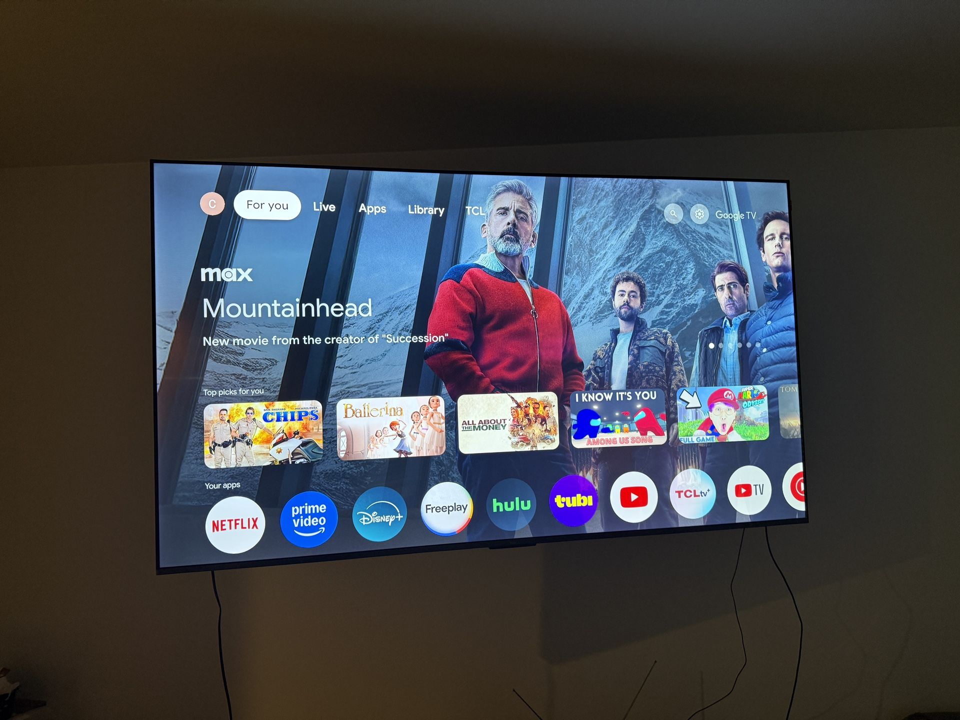TLC 85 In Tv With Full Motion Mount