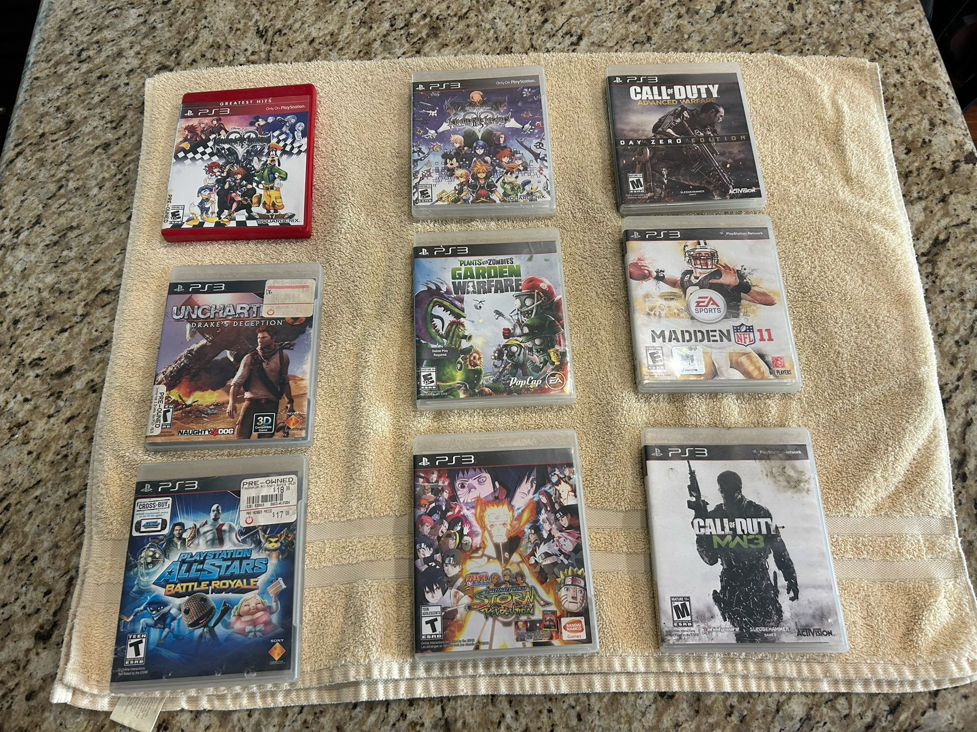 Lot Of 9 PS3 Games