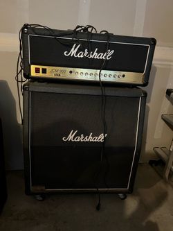 Marshall JCM 900 tube head & 1960A angled 4x12 cab