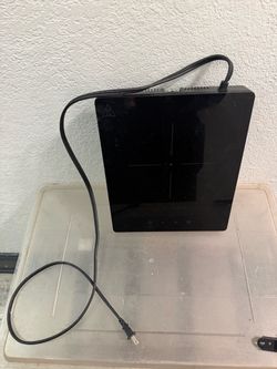 Black induction cook top