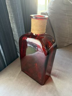 Red Glass Vase